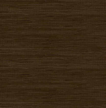 NuWallpaper x Society Social Brown Classic Faux Grasscloth Peel & Stick Wallpaper, SSS6010 - color: Brown