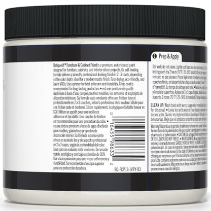 Retique It Furniture and Cabinet Paint - Paint for Cabinets, Dressers, Tables, Doors and DIY Home Decor Projects, Ivory Tower, 16 oz