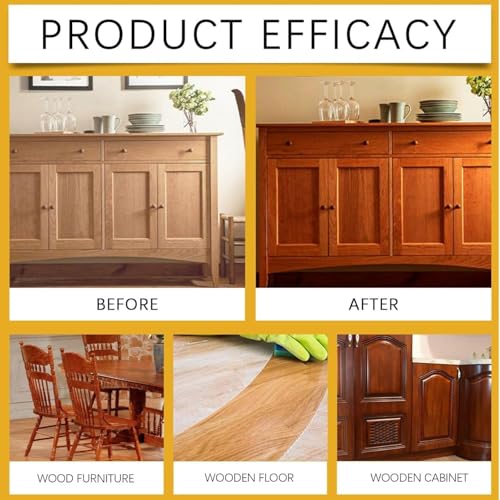 Beeswax Spray for Wood,Beeswax Wood Polish Spray,Deep Restore Furniture Cleaner for Cabinets, Hardwood Floors, Tables & All Wood Surfaces, (Includes sponge and towel)