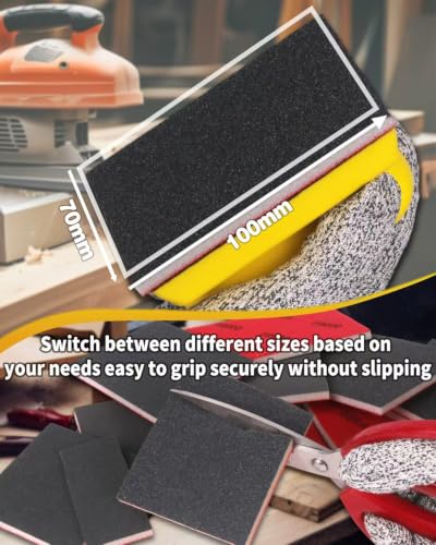 30PCS Sanding Sponge Set Ultra Fine Soft Hand Sander Block 240Grit - size: #240 Particle size