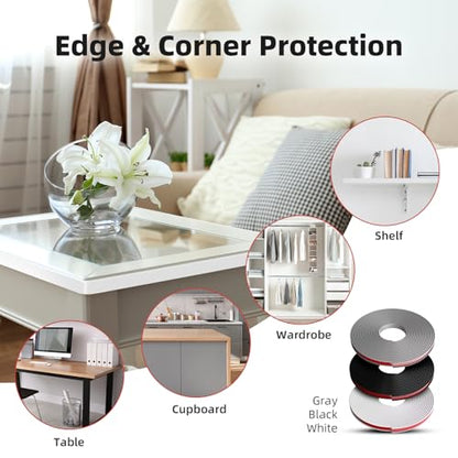 U-Shape Edge Banding, 0.8 inch x 20ft TPE White Veneer Edging Trim - color: White, size: 0.8 in x 20ft