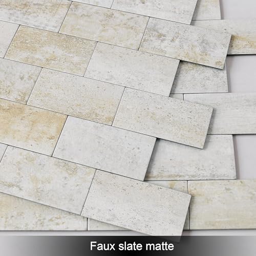 BeNice Marble Peel Stick Backsplash Tile Kitchen Blue Yellow Rust 10pcs - color: Blue Yellow Rust, size: 10sheets
