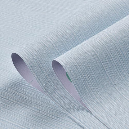 Haimin Grasscloth Wallpaper Textured 24in X 393in Fabric Contact Paper Light Blue Wall Paper Textured Linen Peel and Stick Self-Adhesive Thick Vinyl Embossed Film Wallpaper - color: Light Blue