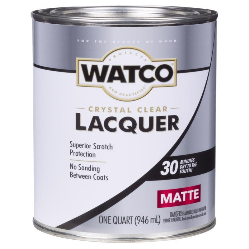 Rust-Oleum Watco Interior Oil-Base Crystal Clear Matte Wood Lacquer - 1 qt.