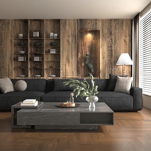 Distressed Wood Wallpaper Peel Stick 24inch Wide Wood Grain Contact Paper