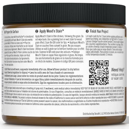 Retique It Wood'n Stain - Liquid Wood Gel Stain Interior/Exterior (16 oz (Pint), 35 Dark Oak)