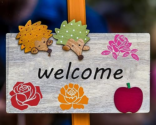 20 Pieces Rose Flower Stencils for Painting on Wood Reusable Floral Stencil for Craft Border Flowers Drawing Template Stencil for Canvas Wall Paper Furniture DIY Scrapbooks Crafts Home Decor (Rose)