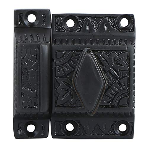 A29 Cabinet Latch, Cast Iron, Oil Rubbed Bronze, Twist Knob - color: Oil Rubbed Bronze-D