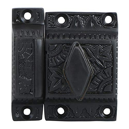 A29 Cabinet Latch, Cast Iron, Oil Rubbed Bronze, Twist Knob - color: Oil Rubbed Bronze-D