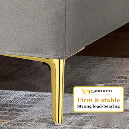 7 inch /18cm Shiny Gold Metal Furniture Legs Set of 4 - color: Shiny Gold, size: 7 inch