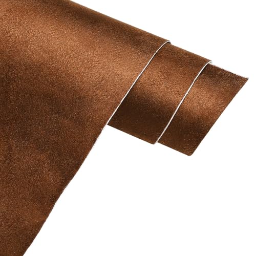 Suede Fabric Car Vinyl Wrap Sticker Sheet, 12"x60", Brown - color: Brown, size: 12" x 60"