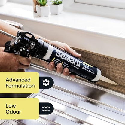 Hemway Kitchen & Bathroom Light Gray Sealant & Adhesive - 300ml 1 Pack - color: Light Gray
