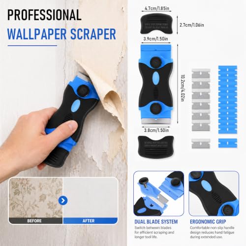 Peel and Stick Wallpaper Tools, Wallpaper Smoothing Tool Kit,8Pcs - size: 8 PCS KIT