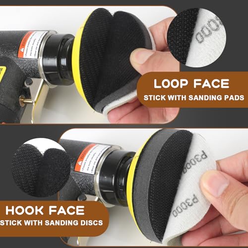 3 Inch Interface Pad: 9 Pack Hook & Loop Foam Sanding Discs Backing Pads Replacement for Mini RO Sander Detail Sanding,Soft Density Sponge Round Cushion Buffer - style: 3" No-Hole Interface Pad