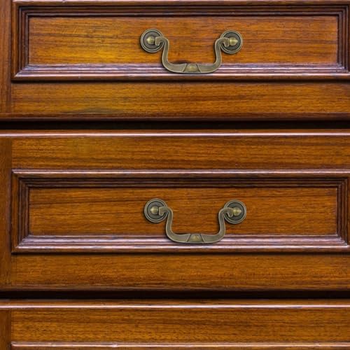 4pcs Antique Cabinet Pulls, 3.5" (88mm) Hole Center, Bronze