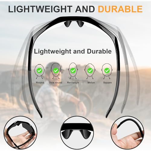 Safety Glasses for Men, Anti Scratch & UV Protection Work Glasses - color: 6 Pack Clear