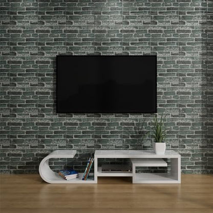 Faux Brick Wall Panels, 40 PCS, Green - color: Green Brick, size: 40PCS