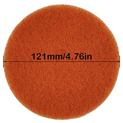 Scrubber Scouring Pads, 4.76-Inch Hook and Loop Conditioning Discs, 10 Pack