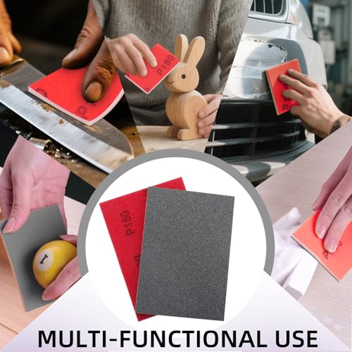 24Pcs Sanding Sponge 1200 Grit Wet Dry Soft Foam Hand Sander Block - size: 24pcs 1200 Grit, style: Aluminum