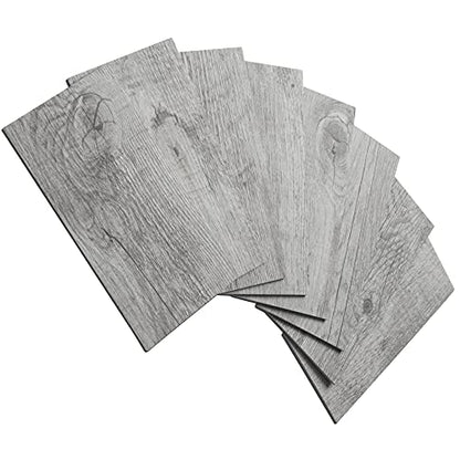 AULIGET 100 Piece Peel and Stick Backsplash PVC Tile, 3 Inch x 6 Inch Dover Gray Stick on Tiles for Backsplash Kitchen, Bathroom, Laundry Room, Camper, Fireplace - color: Rustic Gray