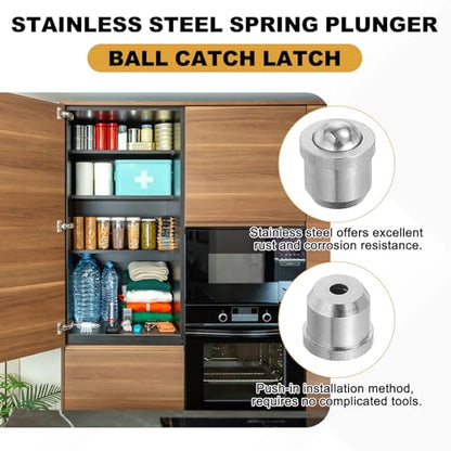 uxcell 10Pcs Stainless Steel Spring Plunger 5x3.5 mm Precision Ball (10N) - size: 5 x 3.5 mm(10N)