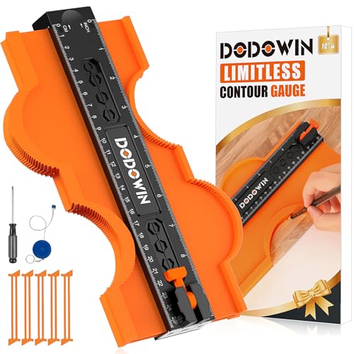 DODOWIN 10 Inch Contour Gauge Profile Tool with Unlimited Connection - size: 10-Inch