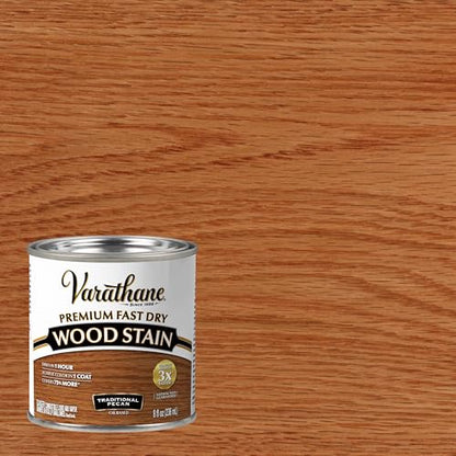 Varathane Premium Fast Dry Traditional Pecan Wood Stain - color: Traditional Pecan, size: 0.25 Quart (Pack of 1)