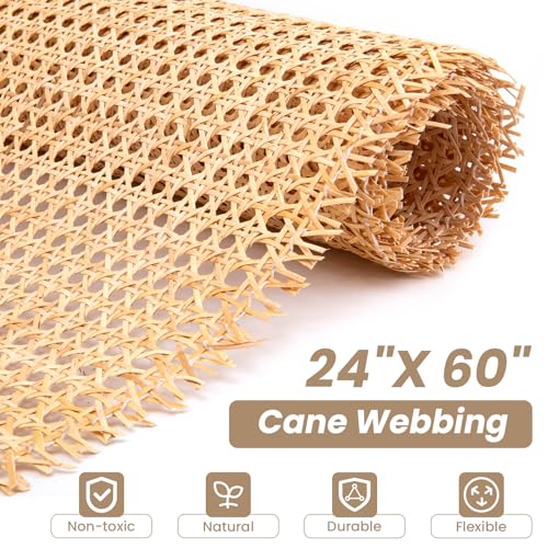 GDDGHS Rattan Cane Webbing Roll 24x60 Inch