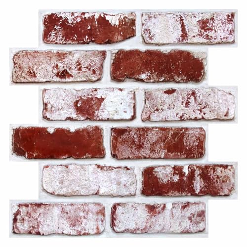 3D Faux Brick Wall Panels Peel and Stick, Designed for Quick DIY - color: Brick-SM-A