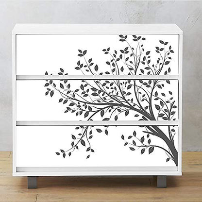 Self-Adhesive Dresser Sticker, Peel and Stick Furniture Stickers/Decals, Removable Furniture Skin (003, MALM)… - color: Md003, size: MALM