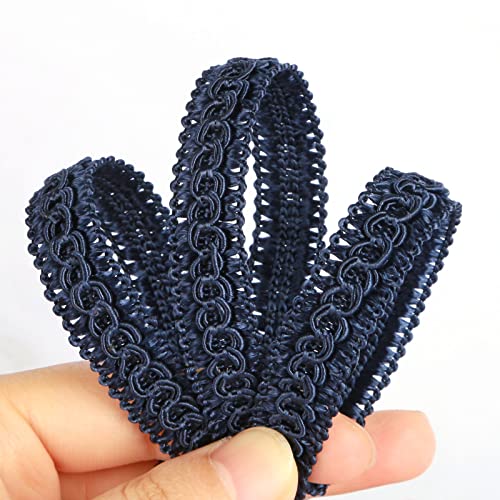 13 Yard Handmade Basic Trim,0.59" Diameter Gimp Braid-Navy - color: Navy, size: 13