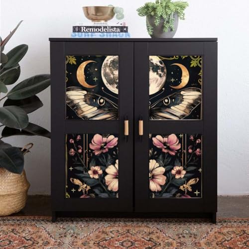 OLYCRAFT 3Pcs/Set Butterfly Earth Rub on Transfers for Furniture and Crafts 12x6 Inch Border Furniture Decals Decor Flower Transfer Stickers with 1pc Scraper for Scrapbook Window DIY Home Decor - style: Butterfly