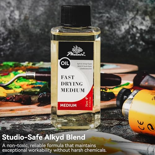 PHOENIX Fast Drying Oil Medium - 2.5 Fl oz. / 75ml Bottle - style: Fast Drying Medium 2.5 Fl Oz.