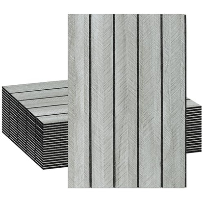 3D Wall Panels, 20 Pack, 11.8" x 7.9", Wood Grain - color: Y6004AY-20