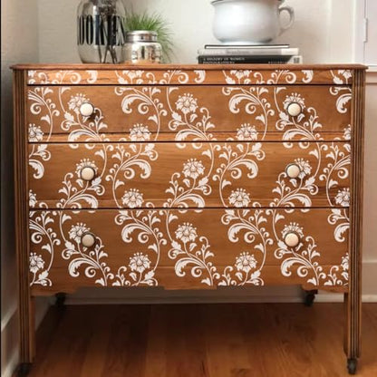Damask Stencils for Walls Stencils for Painting Large Pattern 12inch - style: Damask