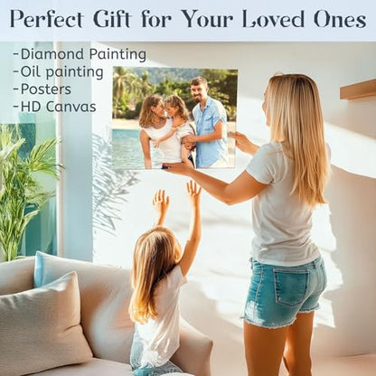 Canvas Stretcher Bars 8x8 Inch Frame Kit, Available in 25+ size Wood Stretcher Bars for Home and Office, Gallery Wrap Wall Arts Supply for Oil Painting, Poster, Picture & Paint by Numbers - size: 8" x 8"
