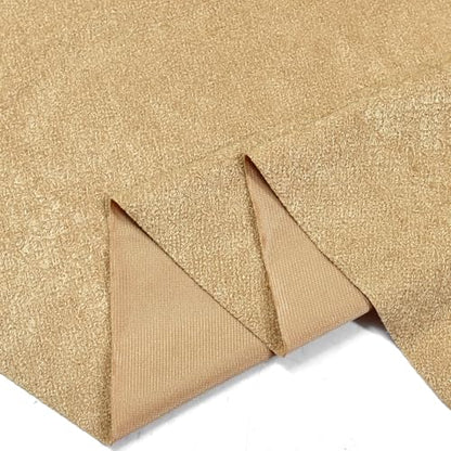 Surf turtle Khaki Short Pile Thick Upholstery Fabric, 60" Wide, 1 Yard - color: Khaki