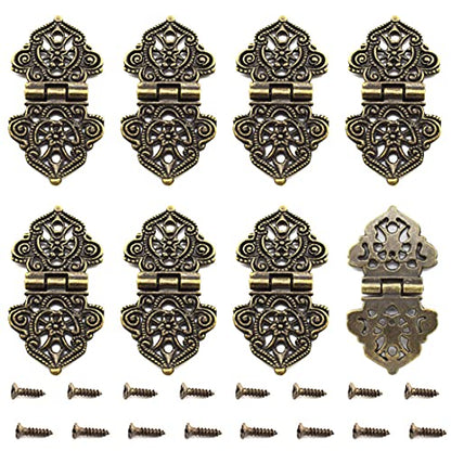 Antique Mini Folding Hinges Retro Bronze