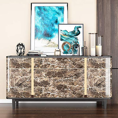 Livelynine Self Adhesive Wallpaper for Kitchen Counter Top Covers Marble Contact Paper Peel and Stick Countertops Waterproof Desk Cover Cabinet Vinyl Countertop Wrap Renter Friendly Laminate 15.8x78.8 - size: 15.8" x 78.8"