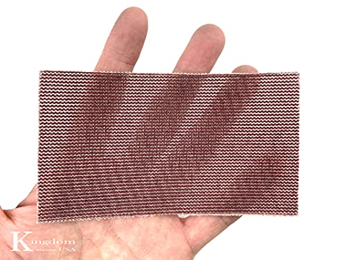 2-3/4 in. x 5 in. 320-Grit Kingdom Abrasive Pro-Net Sanding Sheets with Free Hand Pad (10-Pack) - size: 320 Grits