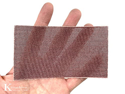 2-3/4 in. x 5 in. 320-Grit Kingdom Abrasive Pro-Net Sanding Sheets with Free Hand Pad (10-Pack) - size: 320 Grits