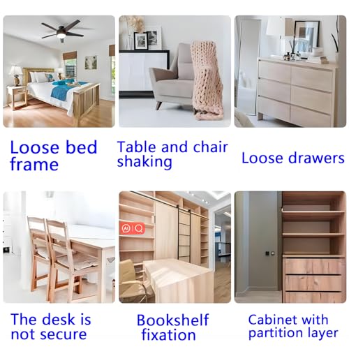Universal Stainless Steel Furniture Corner Connector, Shelf Brackets 20PCS Silvery, for Furniture Corner Connectors, Wooden Furniture Triangle Stabilizer, Including 140 Screws.