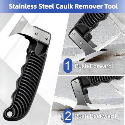 25 PCS Caulking Tool Kit-Caulk Remover,Grout Scraper,Sealant Finishing Tool