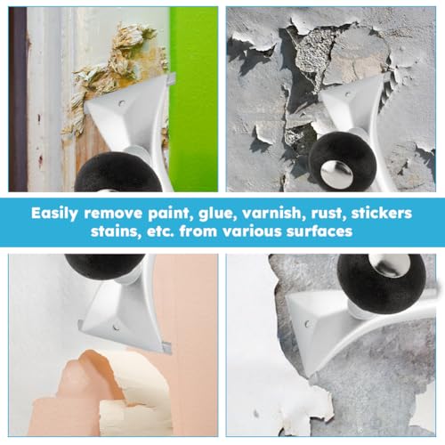 2-1/2" Ergonomic Carbide Scraper, Heavy‑Duty Handheld Paint Scraper