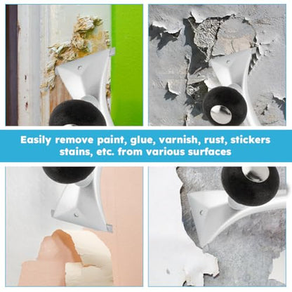 2-1/2" Ergonomic Carbide Scraper, Heavy‑Duty Handheld Paint Scraper