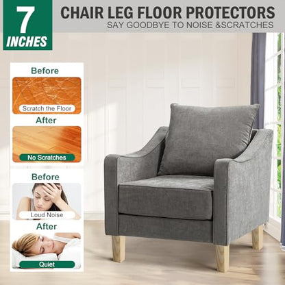 FoDau770 Square Furniture Legs 7 Inch, Ash Wood Legs with 5/16"-18 Bolts - size: 7 Inch