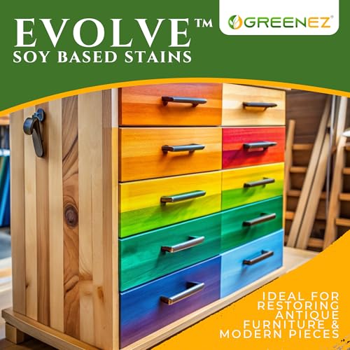 Evolve Soy-Based Wood Stain | Vibrant, Long-Lasting Color | Enhanced Wood Protection - 1 Pint - Rustic Stone - color: Rustic Stone