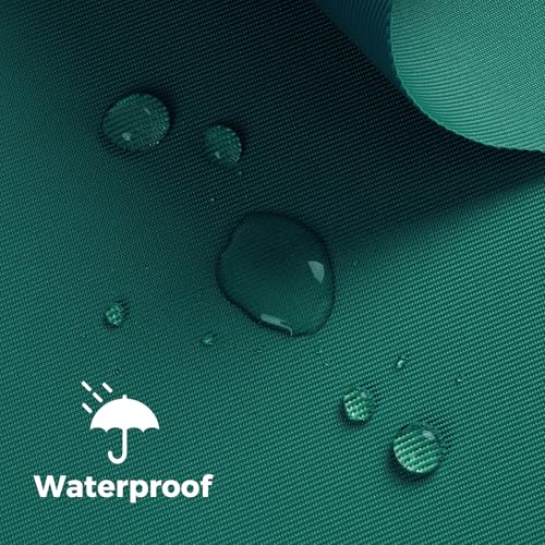 Waterproof Nylon Fabric 420D Twill Fabric by the Yard 58x36 Inch Teal - color: Teal, size: Pre Cut 1 Yard