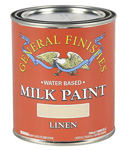 General Finishes Water Based Milk Paint, 1 Quart, Linen - color: Linen, size: 32 Fl Oz (Pack of 1)
