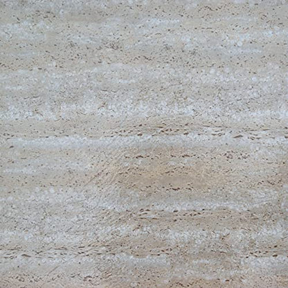 Nexus Self Adhesive 12-Inch Vinyl Floor Tiles, 20 Tiles, 12 x 12 in - color: Travatine Marble, style: Marble look
